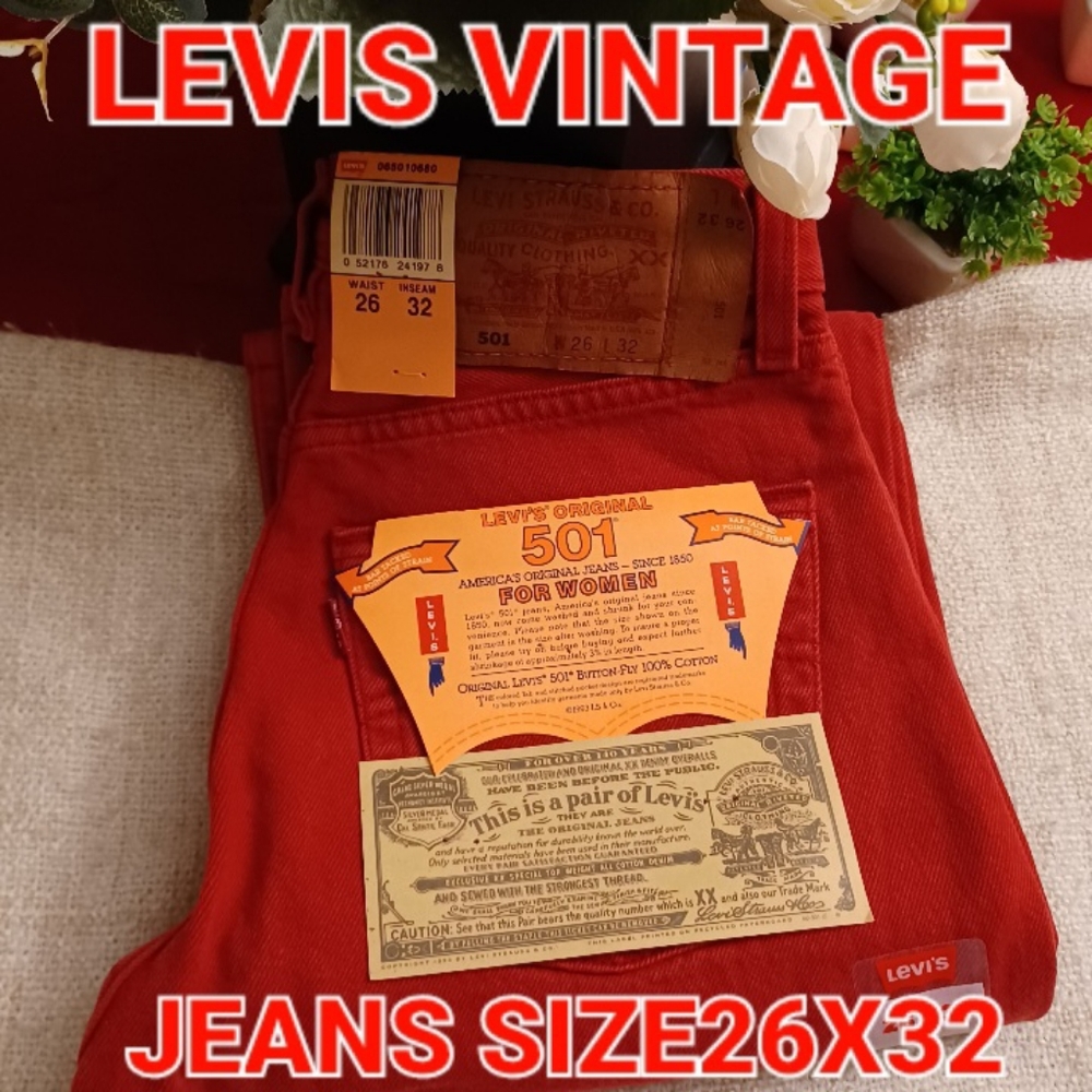 COPY - Levis 501 vintage Jeans for Woman New Old Stock size 26x32 Made in USA🇺